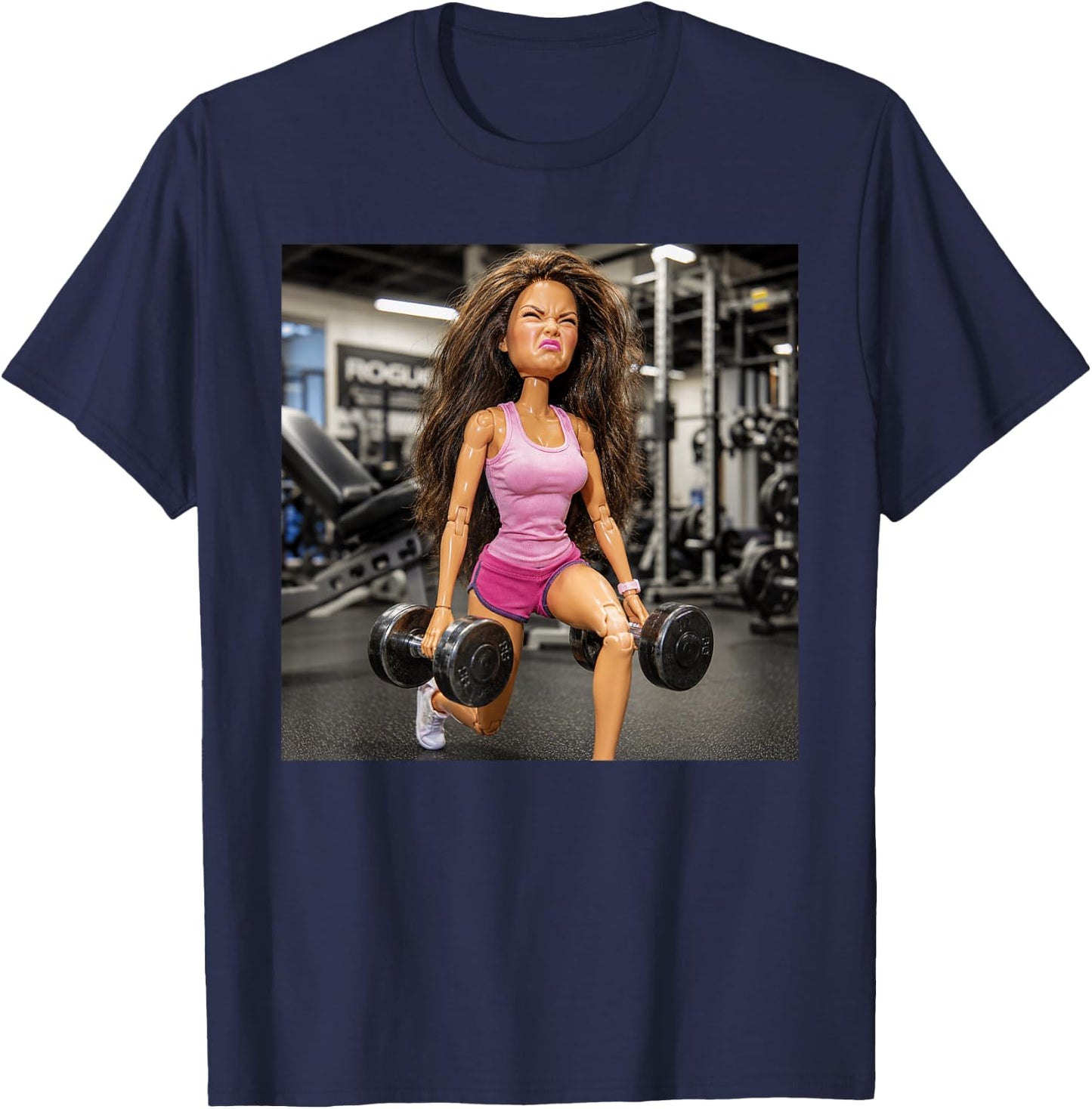 Disgusting Gym Girl Funny Workout Meme Humor Fitness Humor T-Shirt - T-Shirt | Navy
