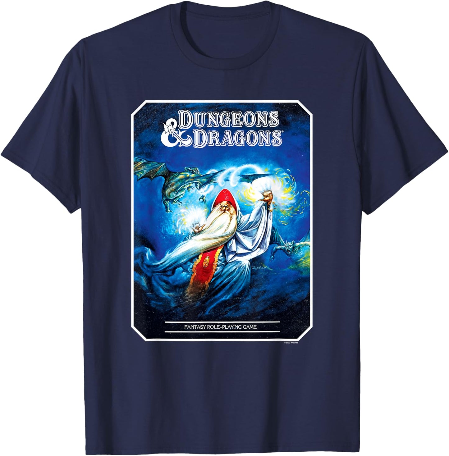 Dungeons & Dragons Vintage Advanced Player's Handbook Small T-Shirt - T-Shirt | Navy