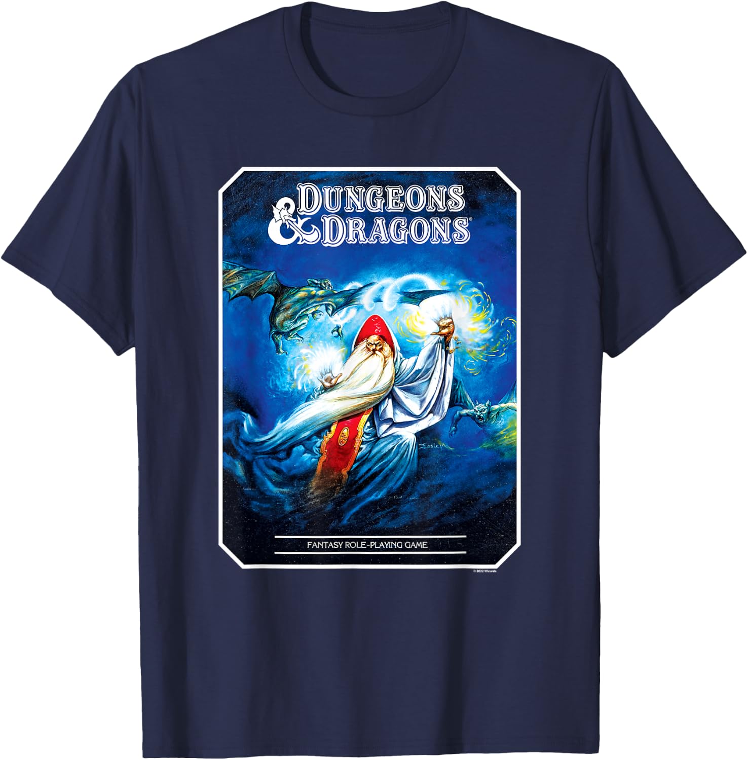 Dungeons & Dragons Vintage Advanced Player's Handbook Small T-Shirt - T-Shirt | Navy
