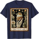 The Cupcake Baker Baking Tarot Card Skeleton Witchy T-Shirt - T-Shirt | Navy
