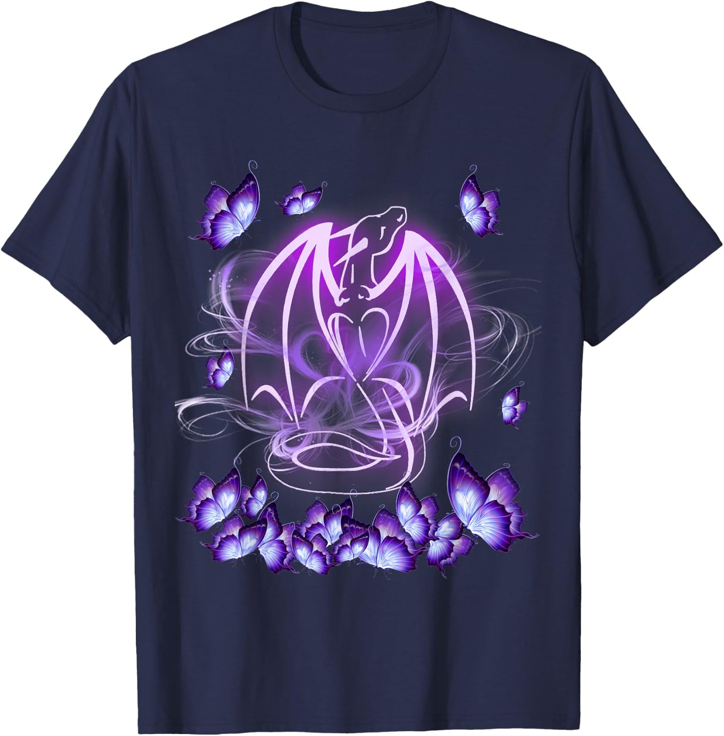 Dragon Magical Purple T-Shirt - T-Shirt | Navy