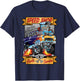 Retro Speed Shop Hotrod Classic Muscle Car Cartoon Graphic T-Shirt - T-Shirt | Navy