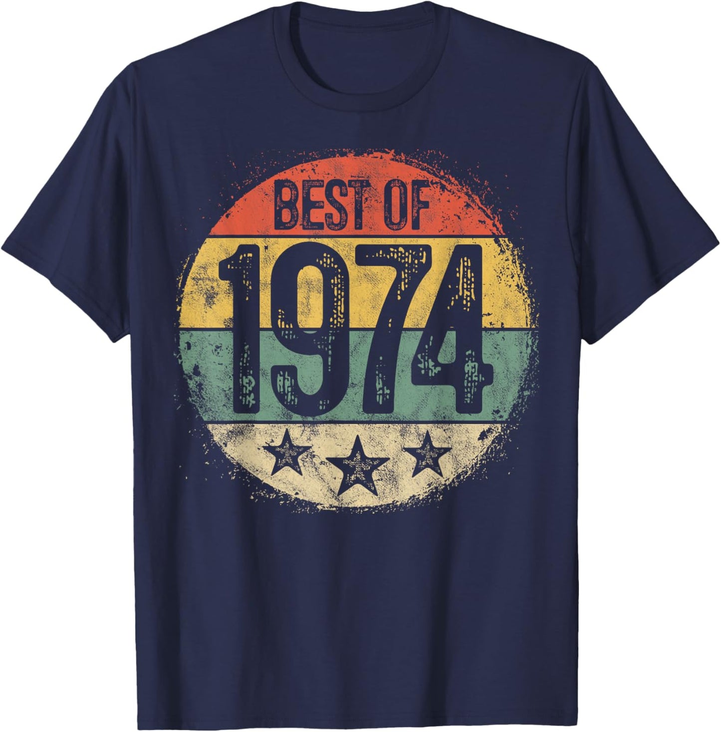 Best Of 1974 51st Birthday Gifts Women 51 Year Old T-Shirt - T-Shirt | Navy