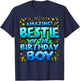 Best Friend of the Birthday Boy Matching Family Bestie T-Shirt - T-Shirt | Navy