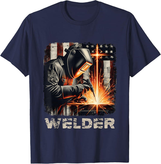 Cross Christian T-Shirt - T-Shirt | Navy