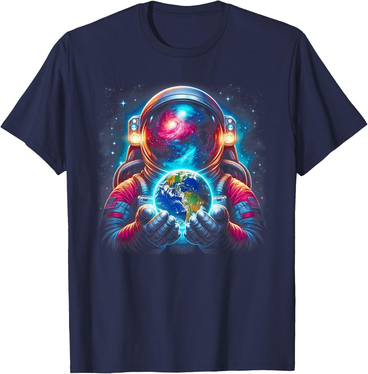 Astronaut Planets Astronaut Science Space T-Shirt - T-Shirt | Navy