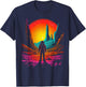 Astronaut Mountains Space Astronaut T-Shirt - T-Shirt | Navy
