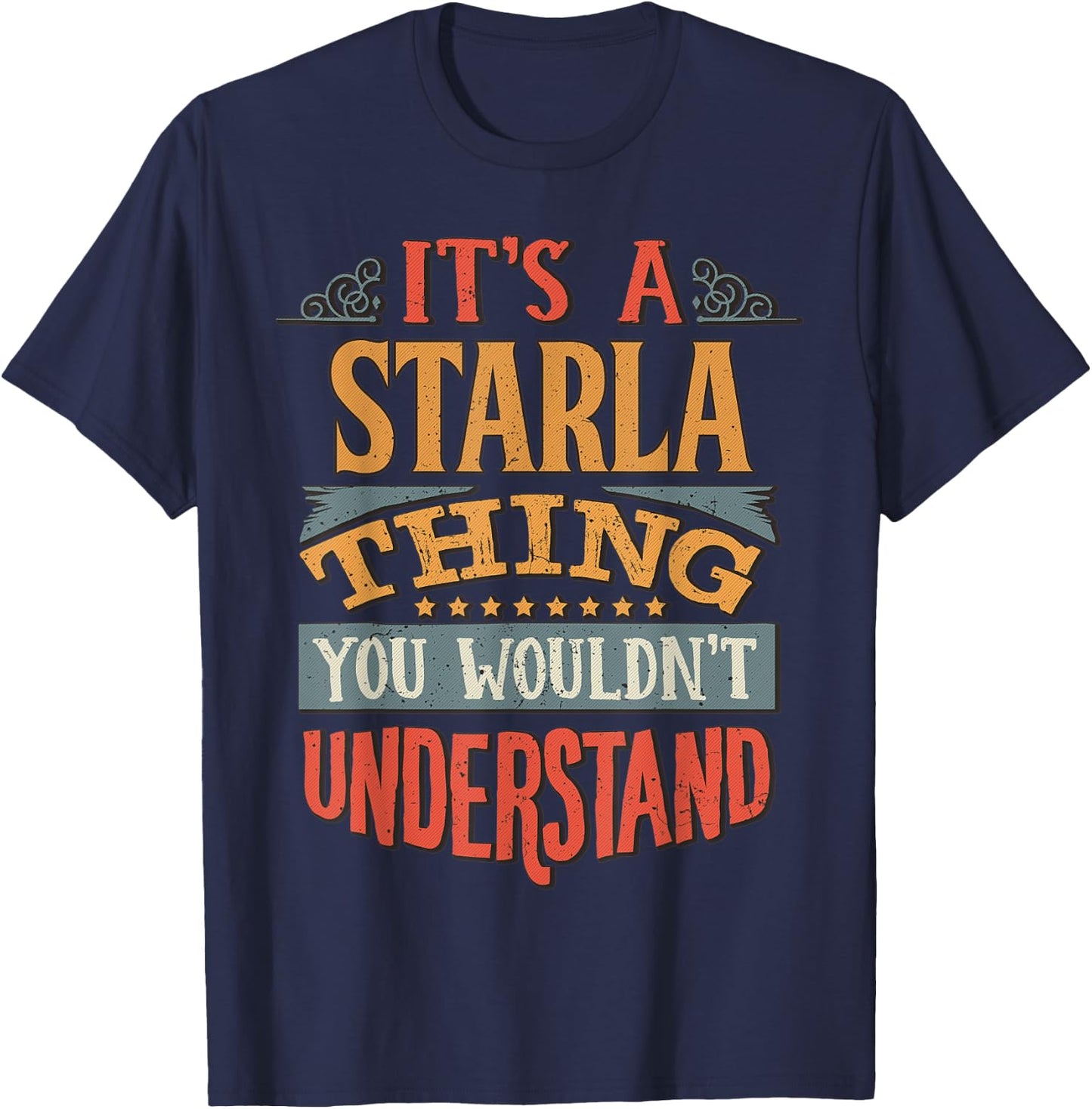 Starla Name T-Shirt - T-Shirt | Navy