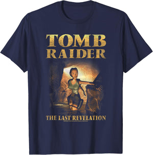 The Last Revelation Cave Scene Retro Video Game T-Shirt - T-Shirt | Navy