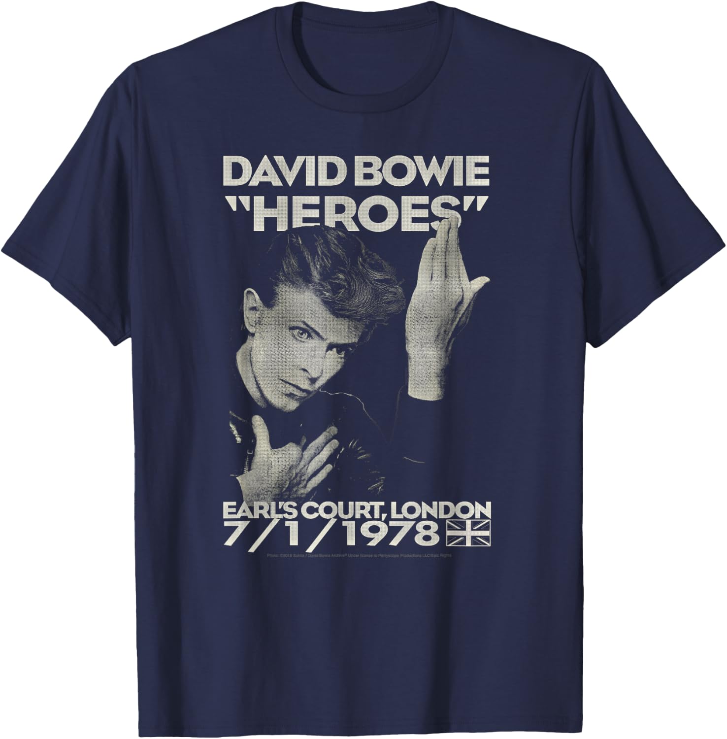 David Bowie - Earl's Court T-Shirt - T-Shirt | Navy