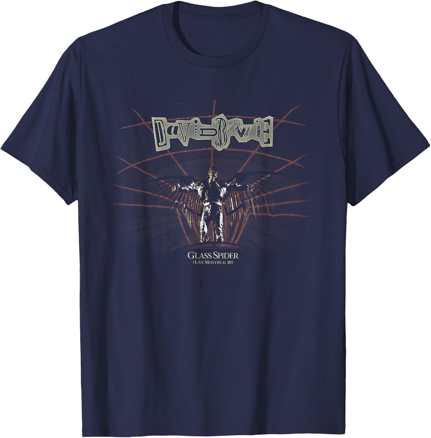 David Bowie - Glass Spider Tour T-Shirt - T-Shirt | Navy