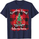 Christmas Buffalo Truck Red Plaid Country Roads Take Me Home T-Shirt - T-Shirt | Navy