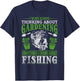 Plant Garden Gardening Trout Fishing Plant Lover Gardener T-Shirt - T-Shirt | Navy