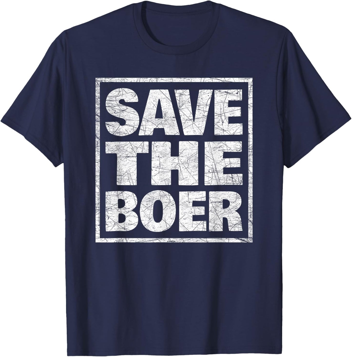 Boer Farmer Resilience South Africa Awareness Design T-Shirt - T-Shirt | Navy