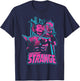Marvel Doctor Strange Retro Colorful Spell Portrait T-Shirt - T-Shirt | Navy