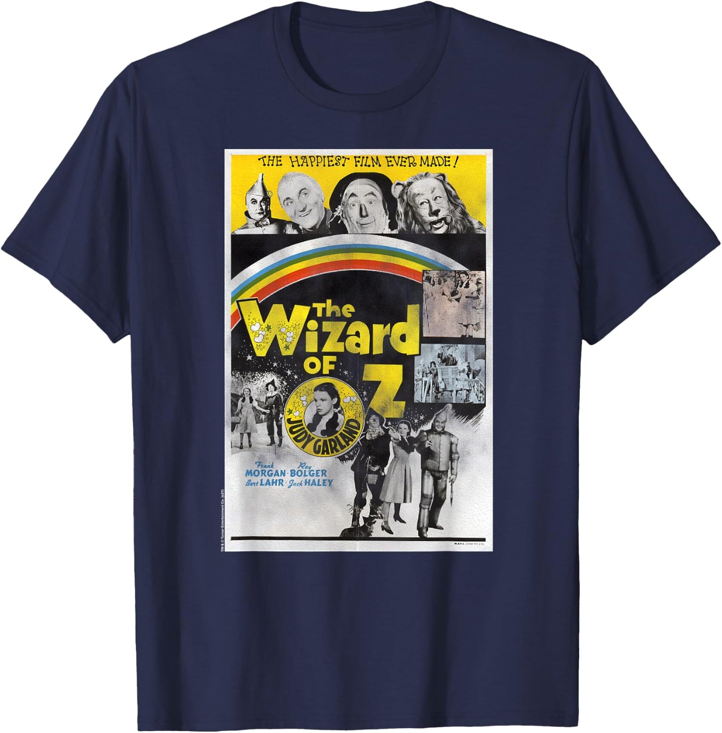 Wizard of Oz Vintage Movie Poster T-Shirt - T-Shirt | Navy