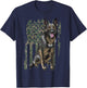 German Shepherd Shirt Patriotic Camo American Flag Dog Breed T-Shirt - T-Shirt | Navy