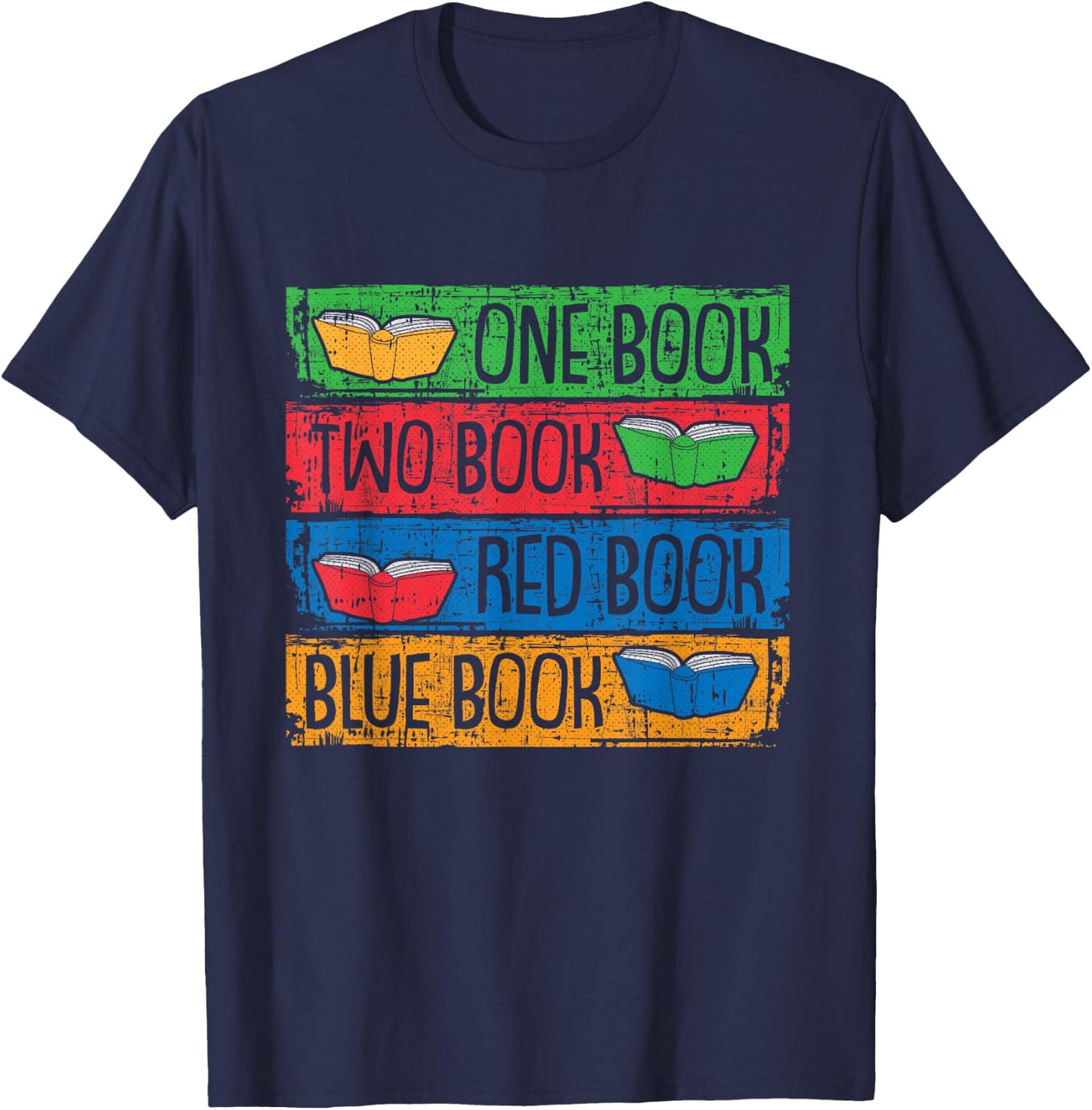 Book Lover Reading Book-Worm Bibliophiles Nerds Librarians T-Shirt - T-Shirt | Navy