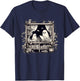 Spooky Ghosts Reading Books Library Bookworm Retro Bookish T-Shirt - T-Shirt | Navy