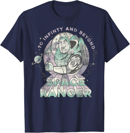 Disney Pixar Toy Story Buzz Lightyear Space Ranger Portrait T-Shirt - T-Shirt | Navy