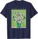 Vincent Van Gogh Roses Art Spring - Flowers on Green T-Shirt - T-Shirt | Navy