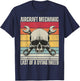 Aviation Mechanic Vintage Skull, Vintage Aircraft Mechanic T-Shirt - T-Shirt | Navy