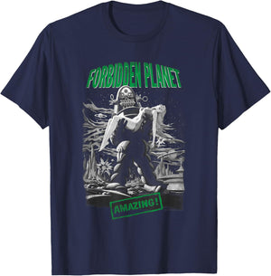 Forbidden Planet Robot Poster T-Shirt - T-Shirt | Navy