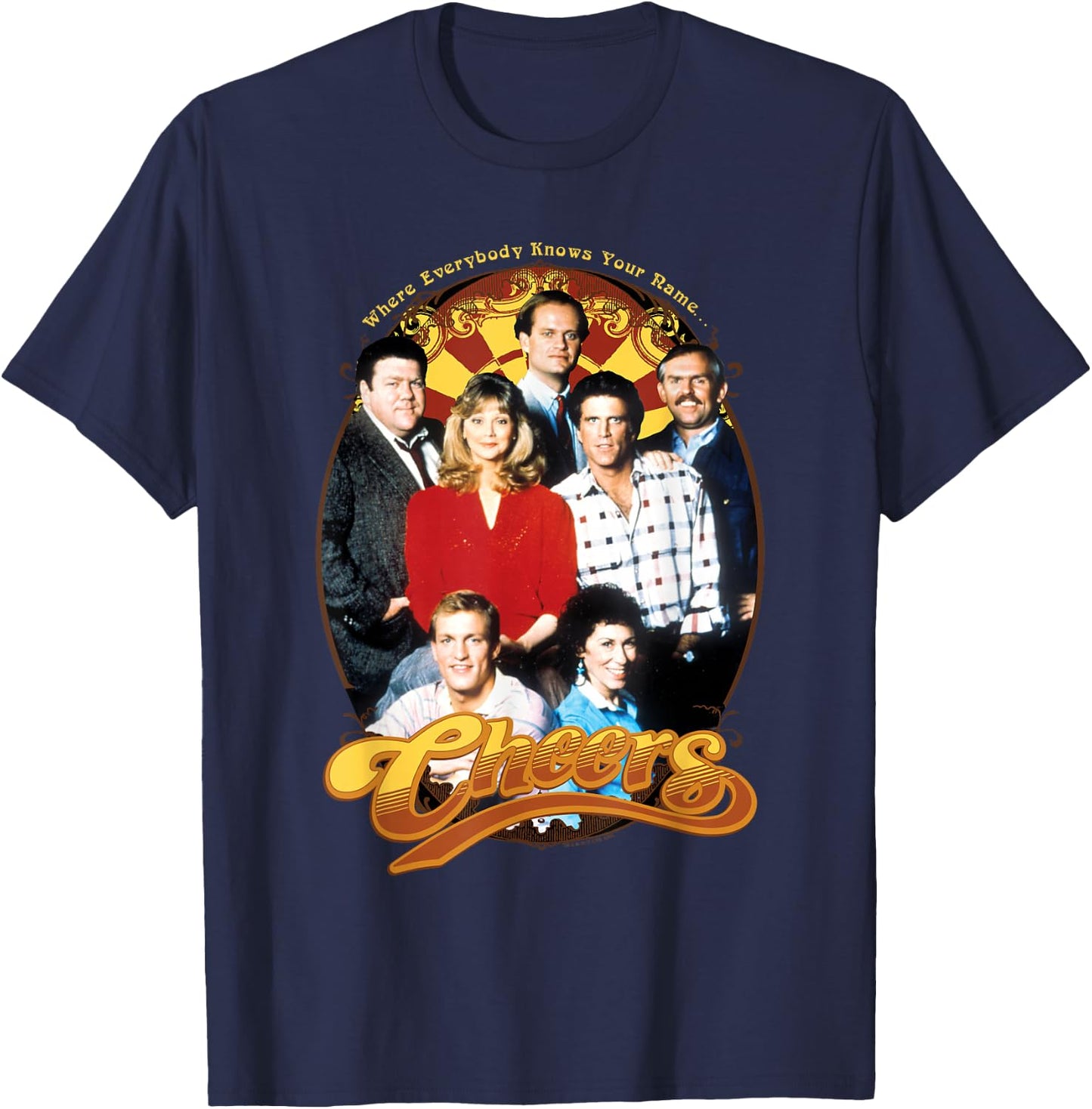 Cheers Group Shot T-Shirt - T-Shirt | Navy