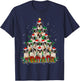 Saint Bernard Dog Christmas Tree Family Xmas Pajama Matching Women Kids T-Shirt - T-Shirt | Navy