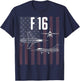 F16 USA Military Aircraft T Shirt T-Shirt - T-Shirt | Navy