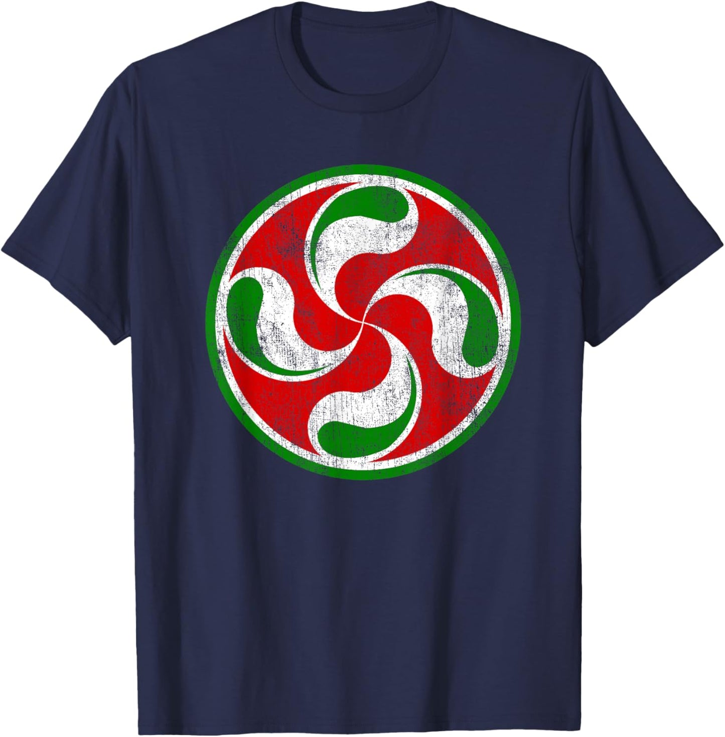 Basque Flag Lauburu Gift - Pais Vasco / Basque Country T-Shirt - T-Shirt | Navy