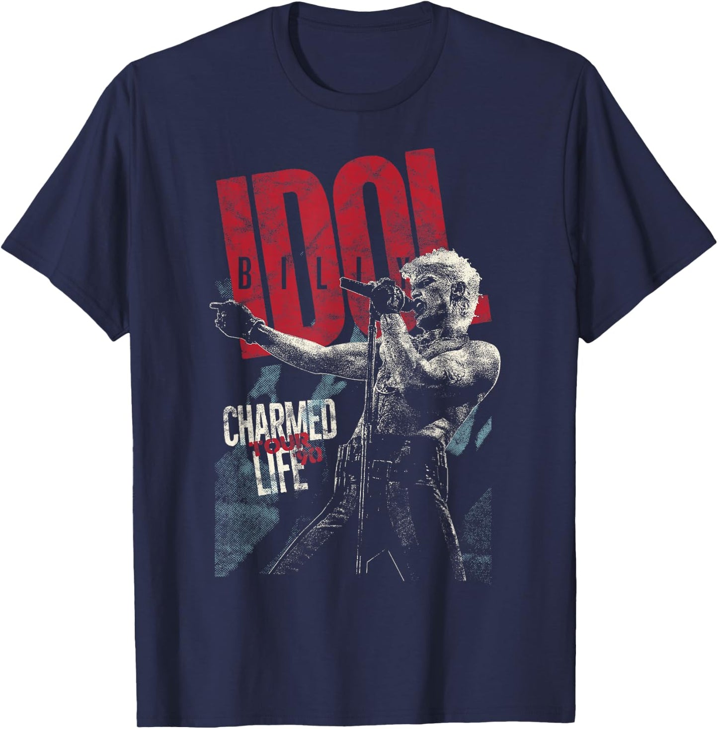 Billy Idol - Charmed Life T-Shirt - T-Shirt | Navy
