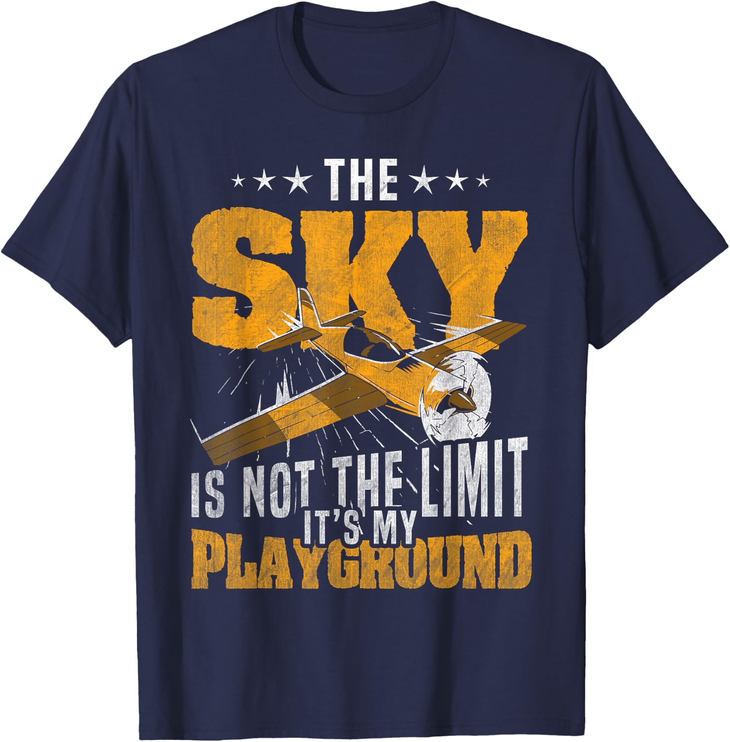 Sky Is Not The Limit Its My Playground RC Plane T-Shirt - T-Shirt | Navy