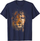 Jesus and Lion Combination Jesus Christian T-Shirt - T-Shirt | Navy