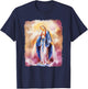 Virgin Mary Catholic Regina Maria T-Shirt - T-Shirt | Navy