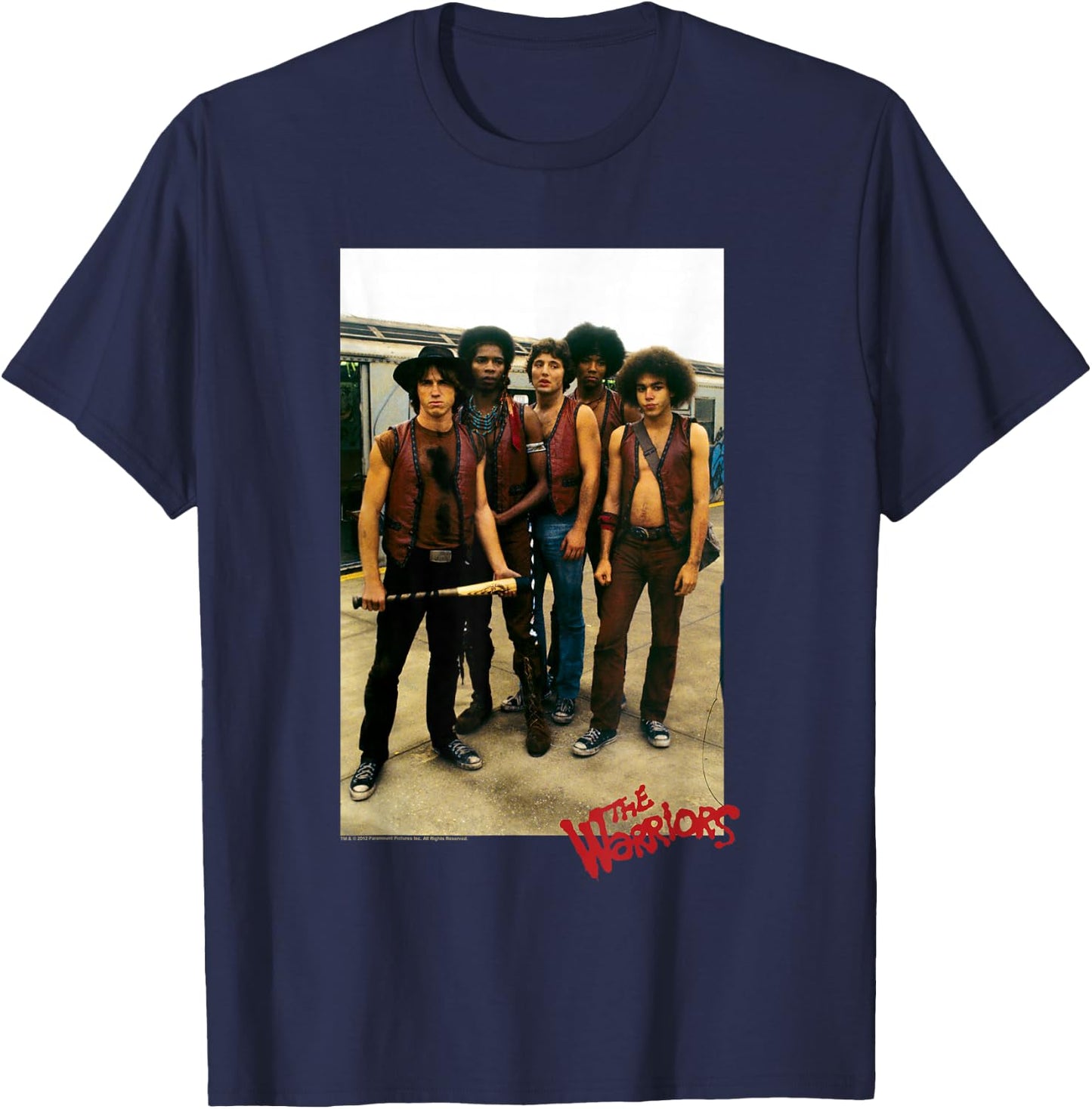 Warriors Old Film T-Shirt - T-Shirt | Navy