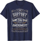 Support 2nd Amendment Pro Gun Republican Whiskey Jackson T-Shirt - T-Shirt | Navy