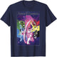 Power Rangers Rainbow Color Action Group Shot Poster T-Shirt - T-Shirt | Navy