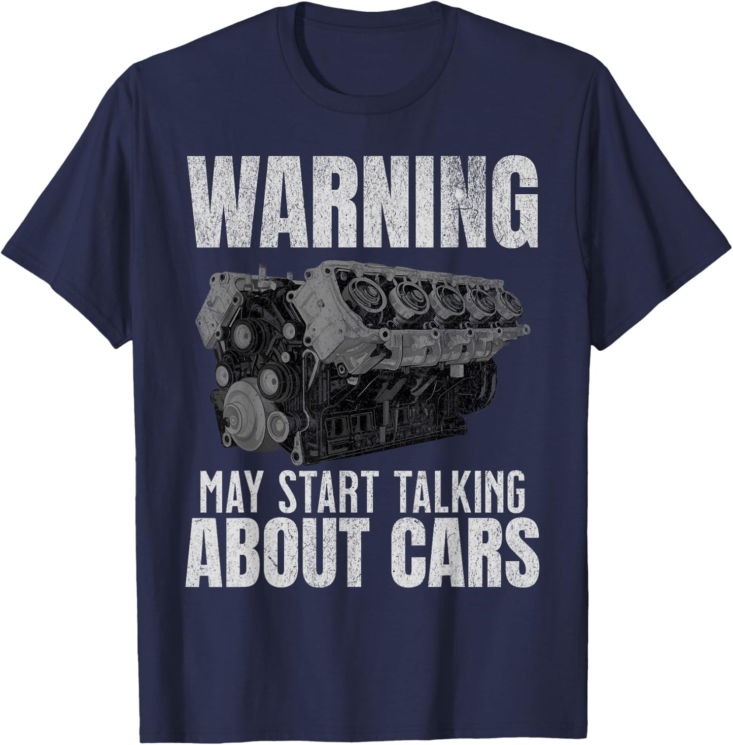 Funny Mechanic Engine Block Car Auto Repair Garage T-Shirt - T-Shirt | Navy