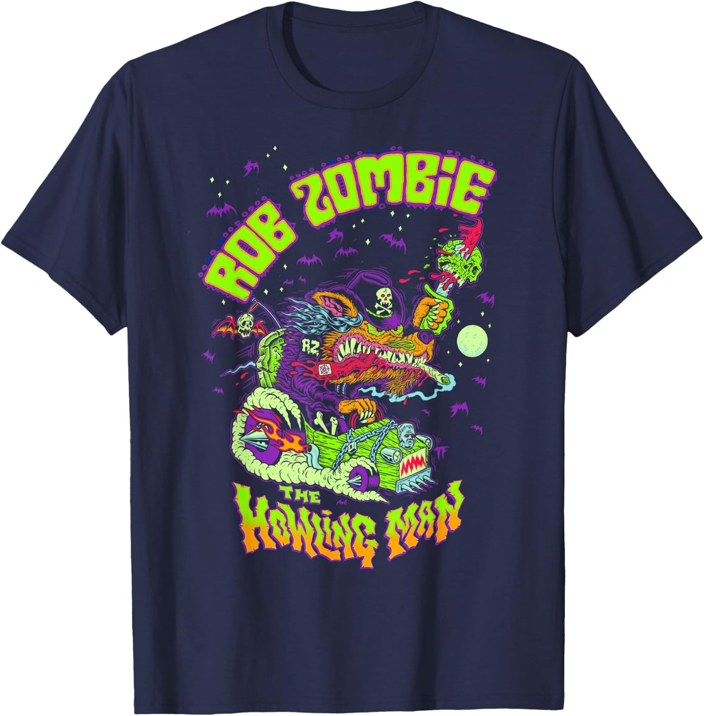 Rob Zombie – Big Howling T-Shirt - T-Shirt | Navy