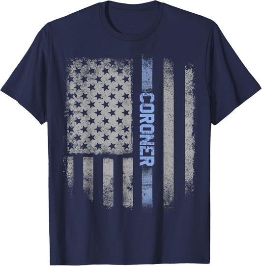 Coroner US Flag T-Shirt - T-Shirt | Navy