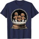 Creepy Gingerbread Cookies Goth Winter Gothic Christmas Snow T-Shirt - T-Shirt | Navy