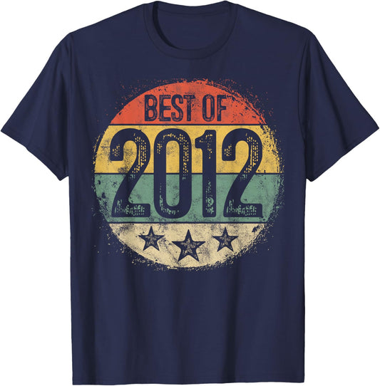 Best Of 2012 13th Birthday Gifts For Boy Girl 13 Year Old T-Shirt - T-Shirt | Navy