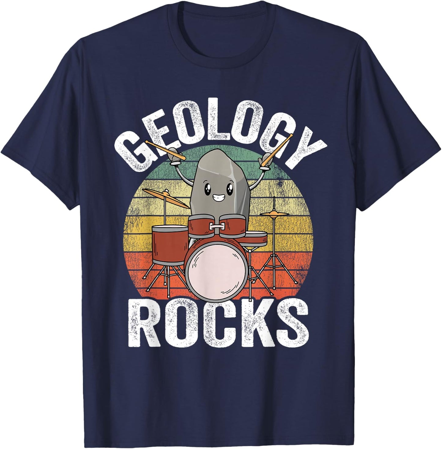 Rock Mineral Collector Rockhound Geologist Geology Rocks T-Shirt - T-Shirt | Navy