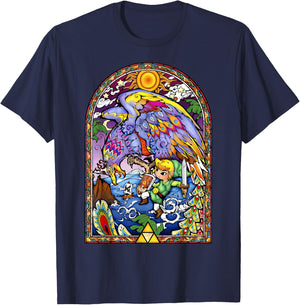 Legend of Zelda Wind Waker Kargaroc Glass Graphic T-Shirt - T-Shirt | Navy