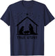 True Story of Jesus Birth Christmas Nativity Catholic T-Shirt - T-Shirt | Navy