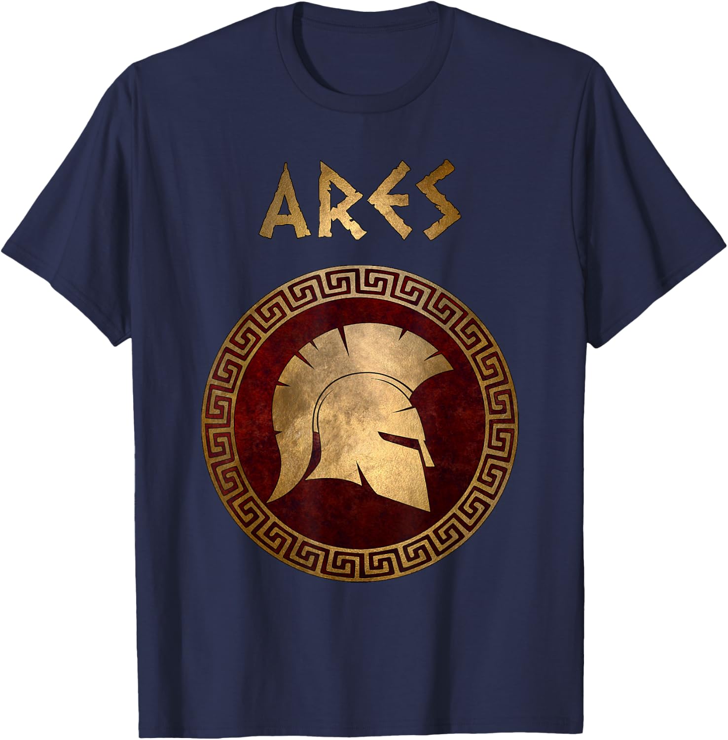 Ares Ancient Greek God T-Shirt - T-Shirt | Navy