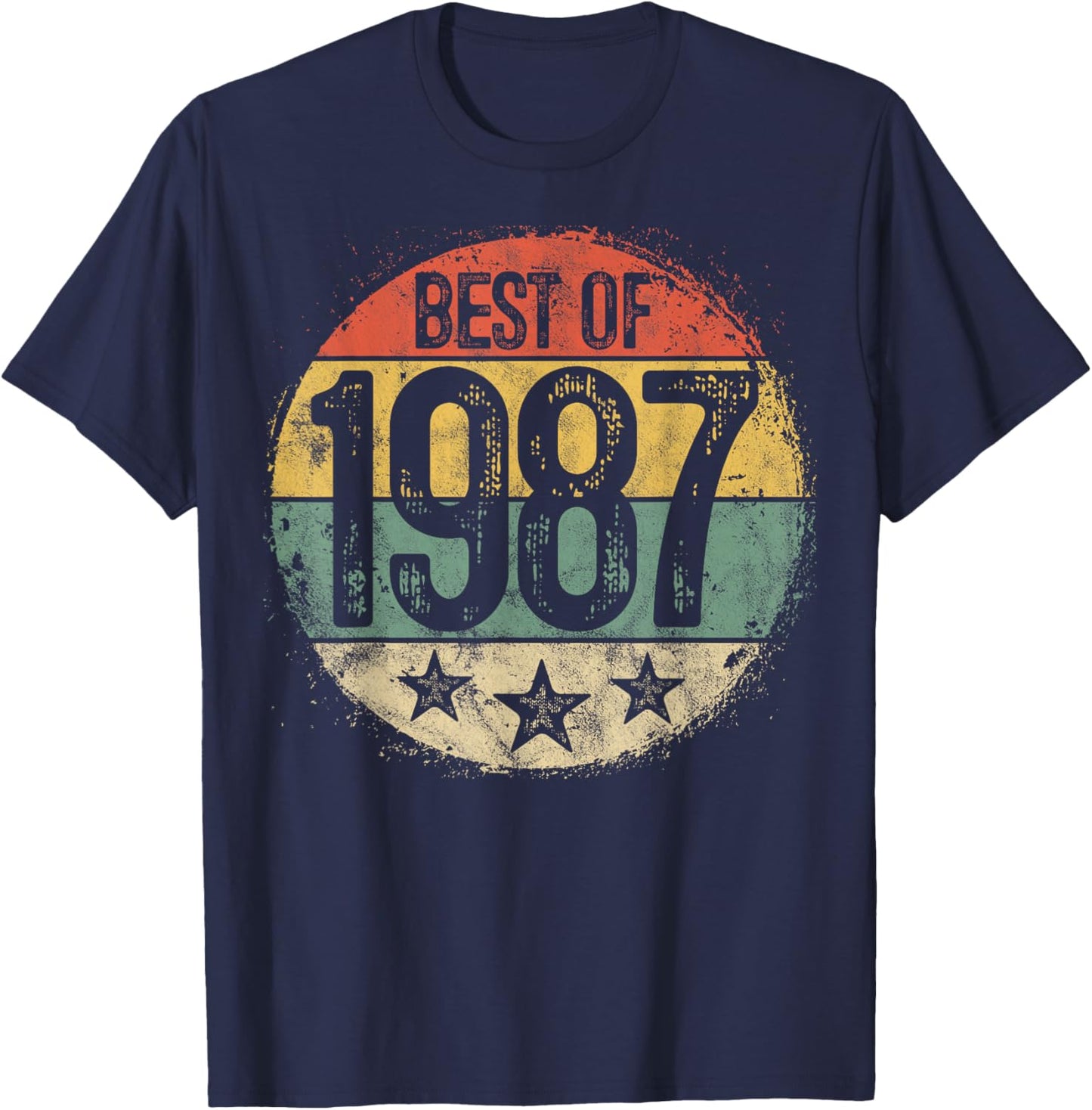 Best of 1987 38th Birthday Gifts Women 38 Year Old T-Shirt - T-Shirt | Navy