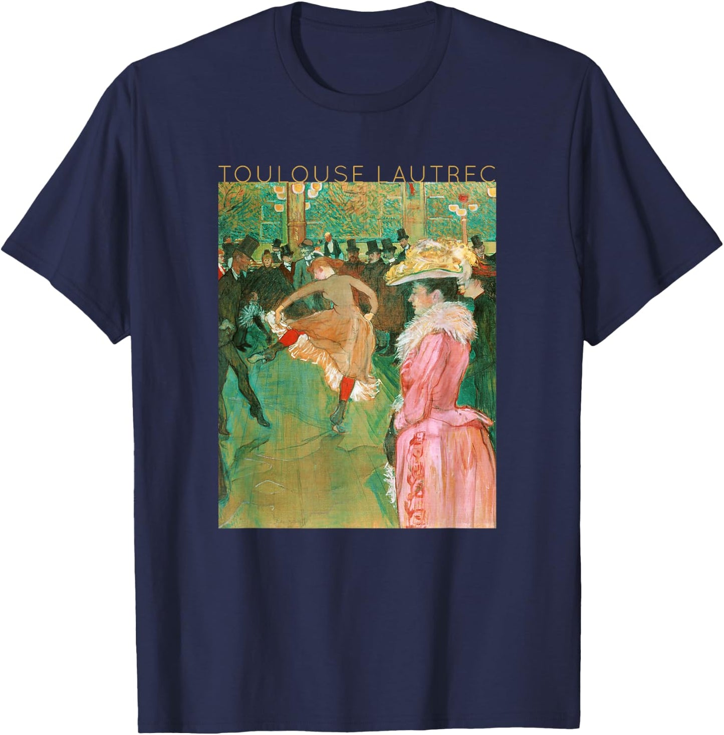 Toulouse Lautrec The Dance for Artists T-Shirt - T-Shirt | Navy