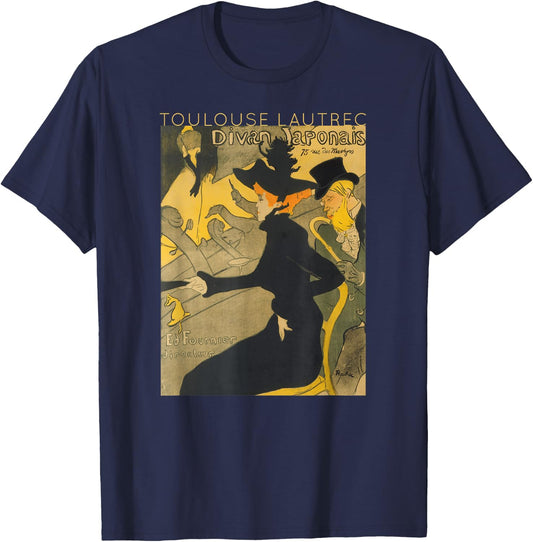 Toulouse Lautrec Divan Japonais for Artists T-Shirt - T-Shirt | Navy